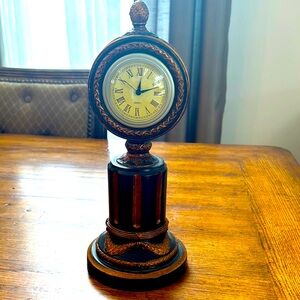 Vintage Style Table Clock with Roman Numerals | Heavy